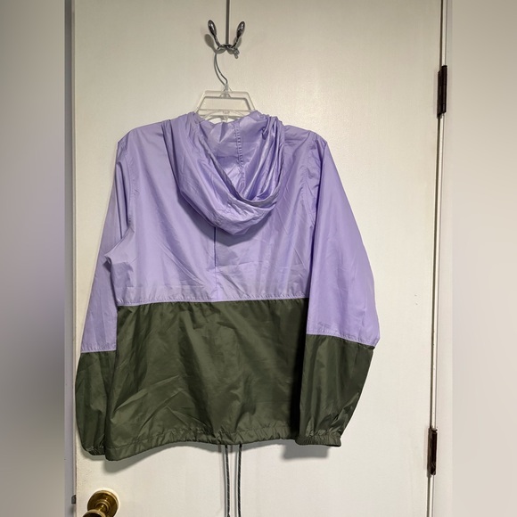 Columbia Lavender and Olive Windbreaker size s. drawstring lightweight outdoor - Picture 2 of 8